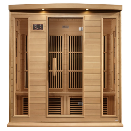 Maxxus 4 Person Near Zero EMF FAR IR Sauna (MX-K406-01-ZF HEM)