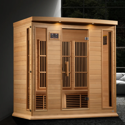 Maxxus 4 Person Near Zero EMF FAR IR Sauna (MX-K406-01-ZF HEM)