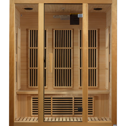 Maxxus "Bellevue" 3 Person Low EMF FAR IR Sauna (MX-J306-01)