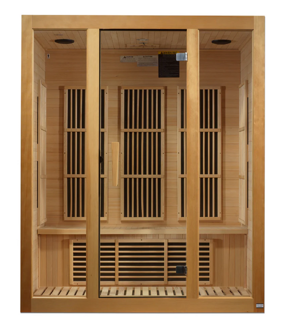 Maxxus "Bellevue" 3 Person Low EMF FAR IR Sauna (MX-J306-01)