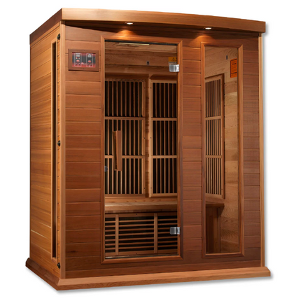 Maxxus "Montilemar" 3 Person Near Zero EMF FAR IR Sauna (MX-K306-01-ZF CED)