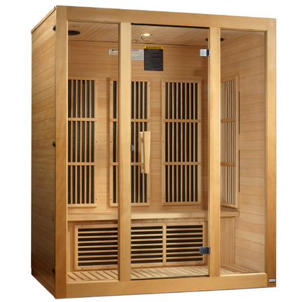 Maxxus "Bellevue" 3 Person Near Zero EMF FAR IR Sauna (MX-J306-01-ZF)