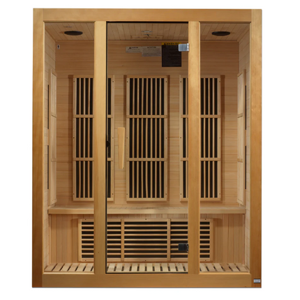Maxxus "Bellevue" 3 Person Near Zero EMF FAR IR Sauna (MX-J306-01-ZF)