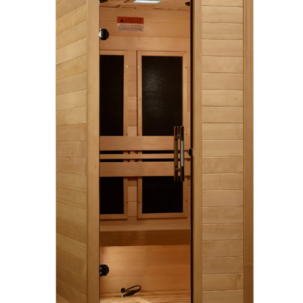 Maxxus "S-Line" 1 Person Ultra Low EMF FAR IR Sauna (MX-S106-01 ELITE)