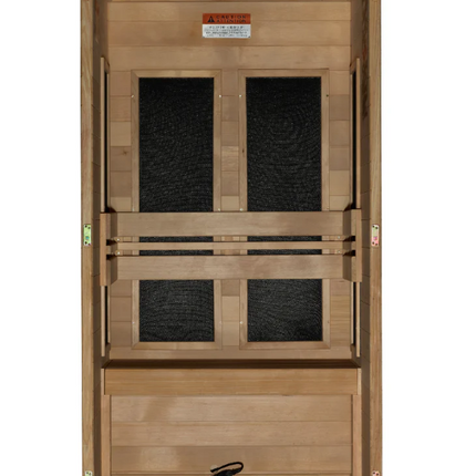 Maxxus "S-Line" 1 Person Ultra Low EMF FAR IR Sauna (MX-S106-01 ELITE)
