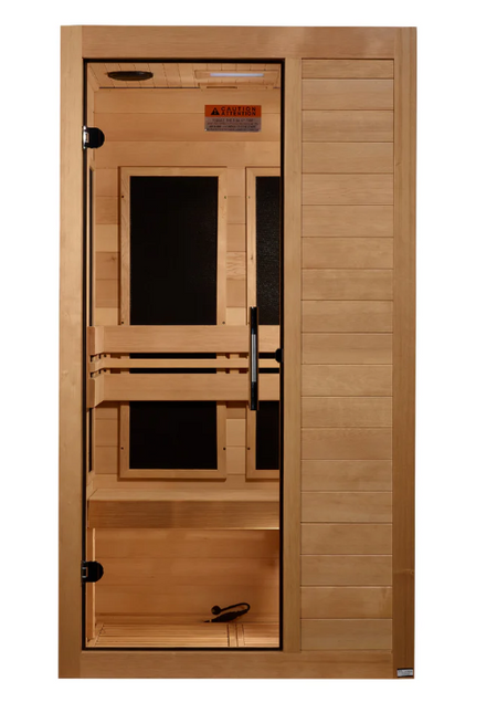 Maxxus "S-Line" 1 Person Low EMF FAR IR Sauna (MX-S106-01)