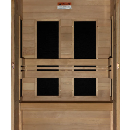 Maxxus "S-Line" 2 Person Low EMF FAR IR Sauna (MX-S206-01)