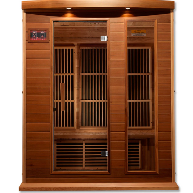 Maxxus 3 Person Low EMF FAR IR Sauna (MX-K306-01-CED)