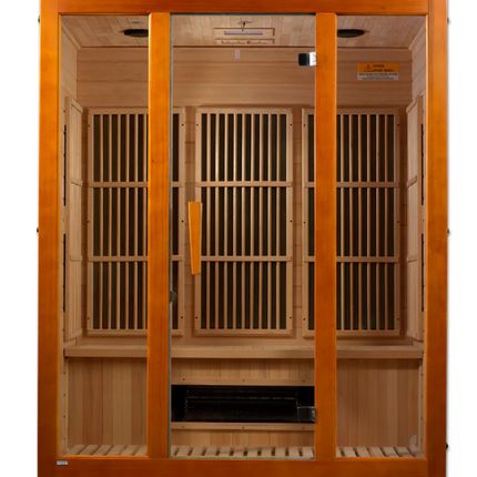 Maxxus "Alpine" Dual Tech 3 person Low EMF FAR IR Sauna (MX-J306-02S)