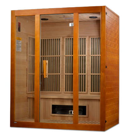 Maxxus "Alpine" Dual Tech 3 person Low EMF FAR IR Sauna (MX-J306-02S)