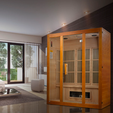 Maxxus "Alpine" Dual Tech 3 person Low EMF FAR IR Sauna (MX-J306-02S)