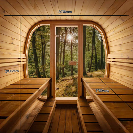 Auris Two Luxury Outdoor Cedar Sauna
